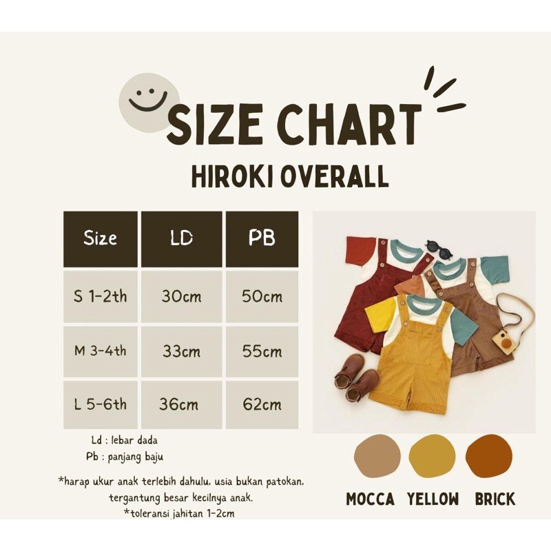 LINSKY BABY - HIROKI OVERALL ANAK UNISEX IHSANA