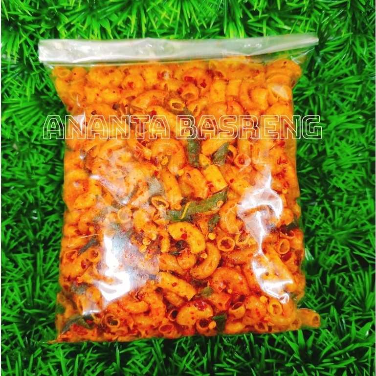 

Makaroni Bantet Pedas isi 250Gram