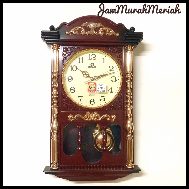 Jam Dinding Bandul Bunyi Klasik Mirado 935