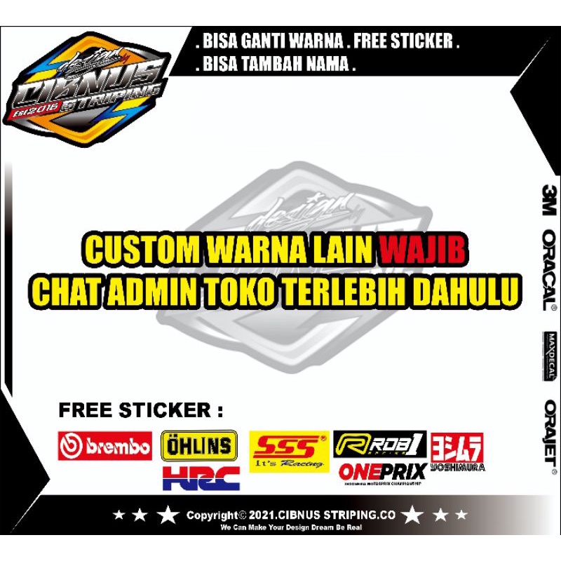 Mikhaeladsport Decal Kabin Pickup T120Ss,Futura .Bisa Request