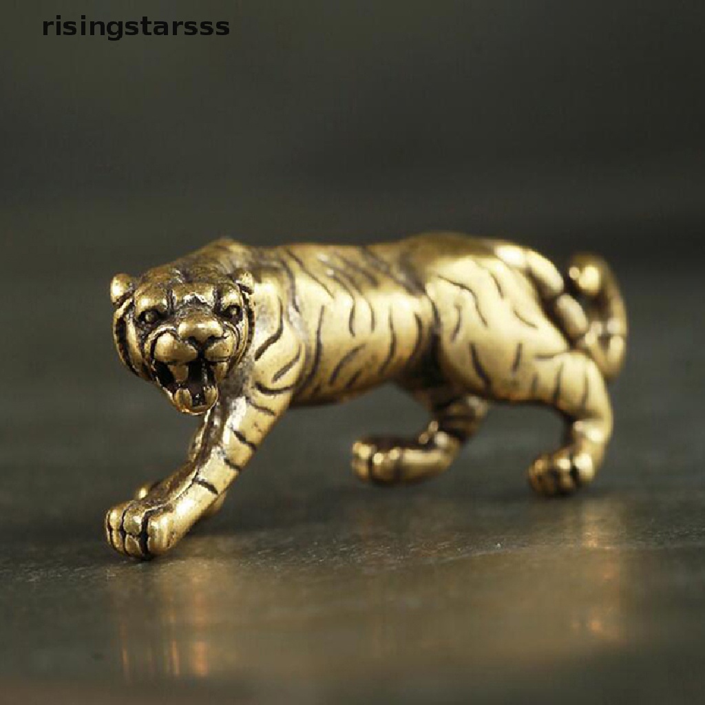 Rsid Span-new Patung Harimau Ornamen Tembaga Murni Hewan Harimau Model Patung Dekorasi