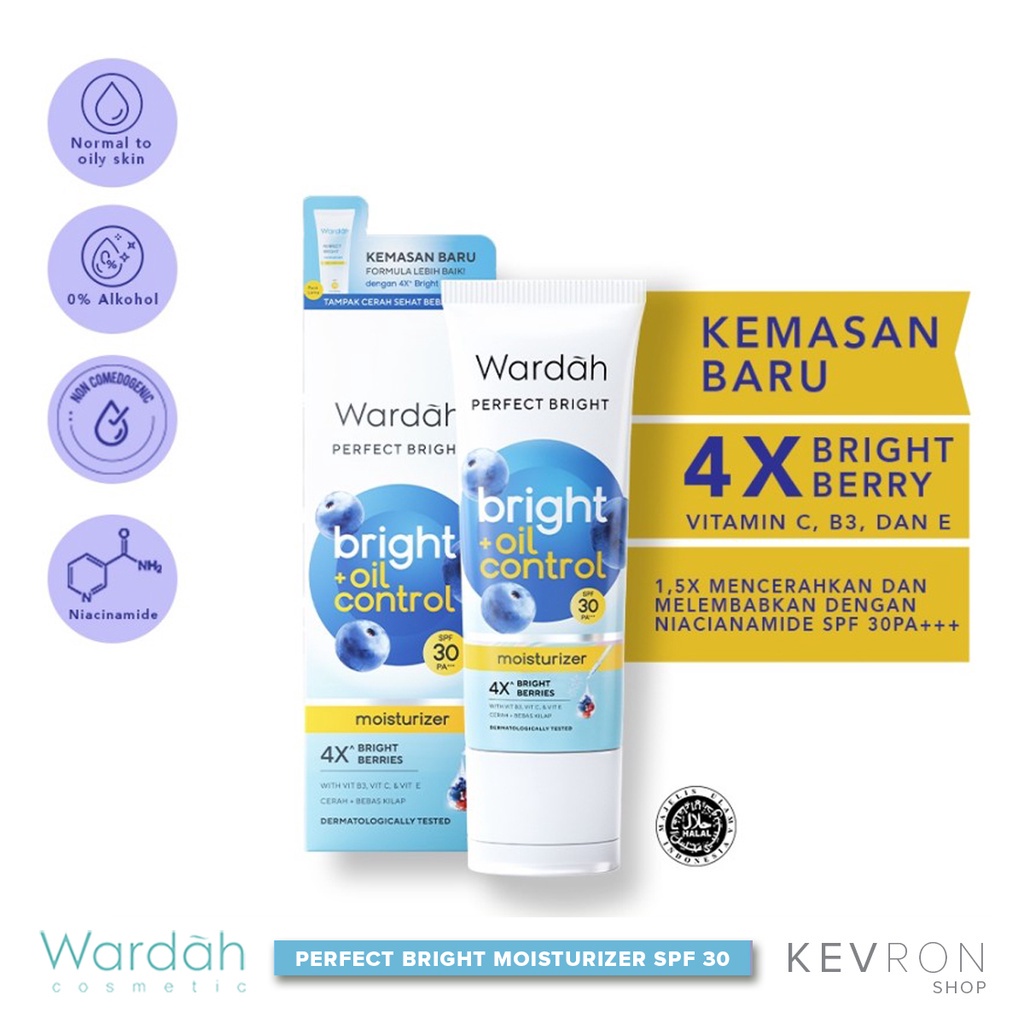 Wardah Perfect Bright Moisturizer SPF 30 - 20ml