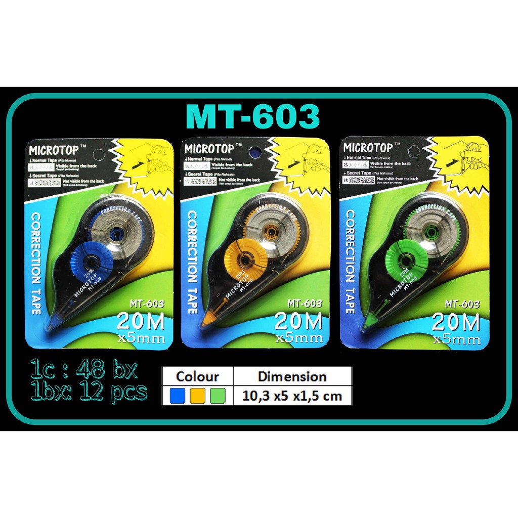 

ILP Correction Tape MT-603 / Tipex Roll / Tipex Kertas