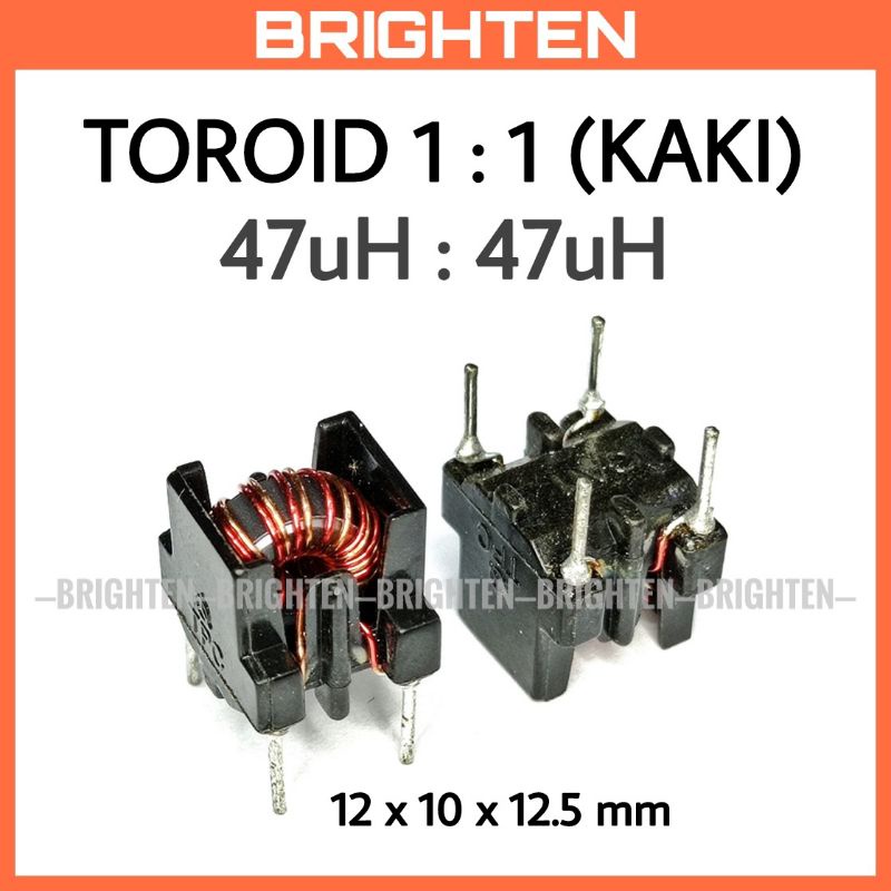 Ferrite Toroid 1 : 1 Pulse Transformer Ferit + kaki