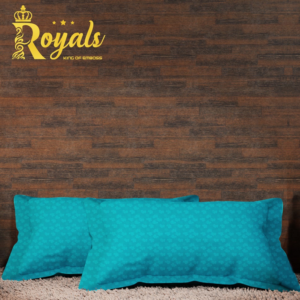 Royals Sprei Jacquard Emboss Uk 160/180 - Biru Terang