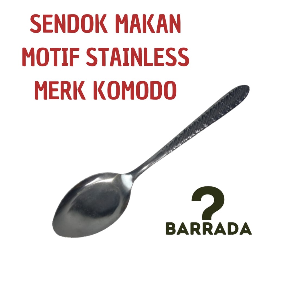 Sendok Makan Stainless Steel Motif- Sendok Makan Stainless Steel - Sendok Stainless Steel