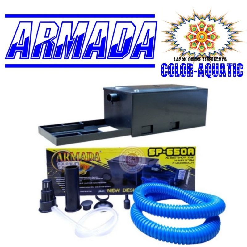 armada sp-650a filter aquarium pompa aquarium 1paket