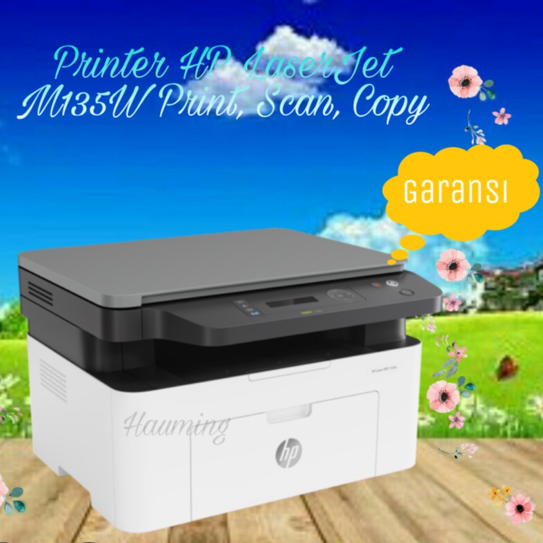 Printer Monochrome HP Laserjet MFP M135w 135w 135 Print scan copy Wireless A4 Mono