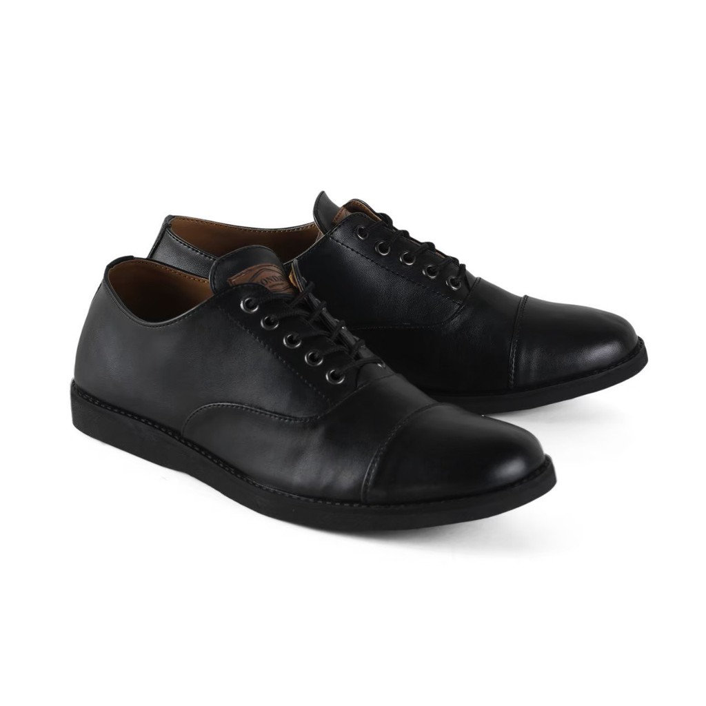 Monday Oxford Full Black Sepatu Pantofel Pria-6