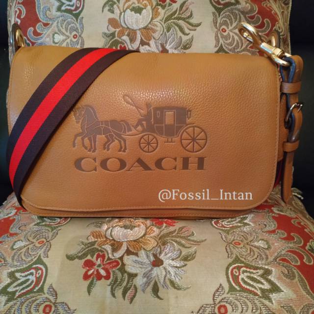 Coach Jes Messenger Saddle Brown