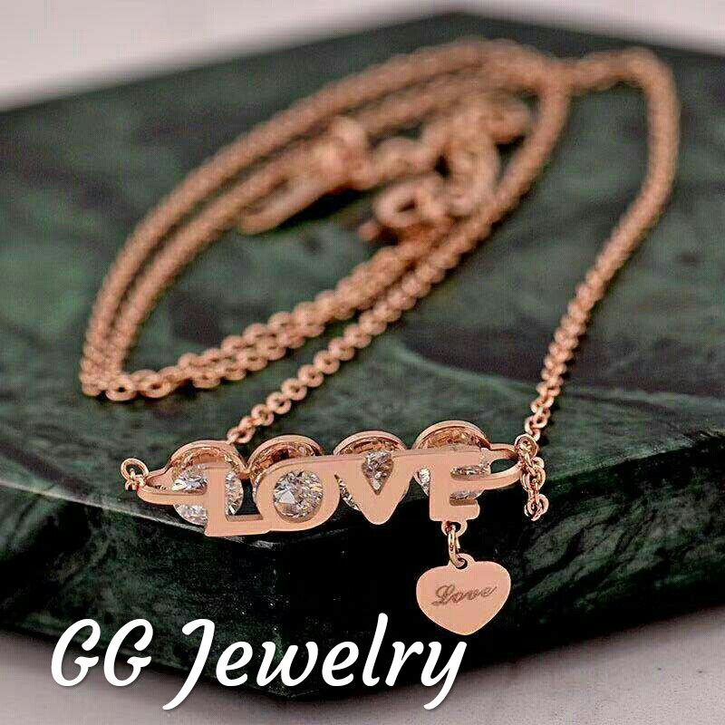 kalung LOVE Titanium Stainless Steel 316L#KL-173