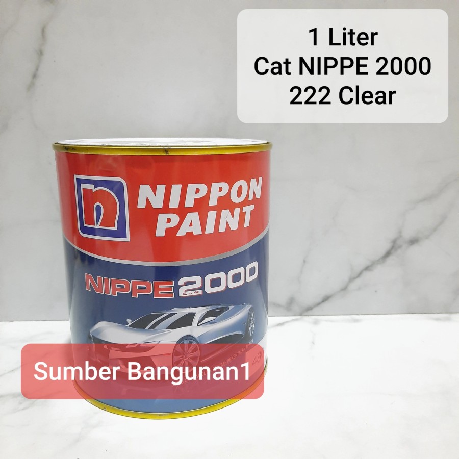 Cat otomotif Clear 222 vernis NIPPE 2000 bening mengkilap duco besi motor mobil
