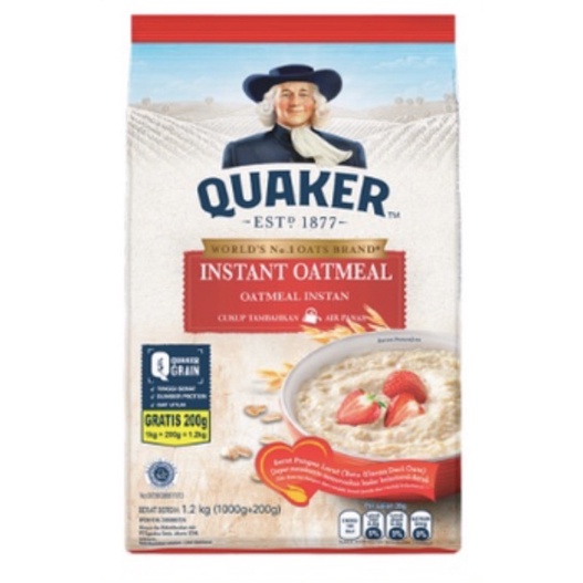 

quaker instant oatmeal 1.2 kg 1200 gram