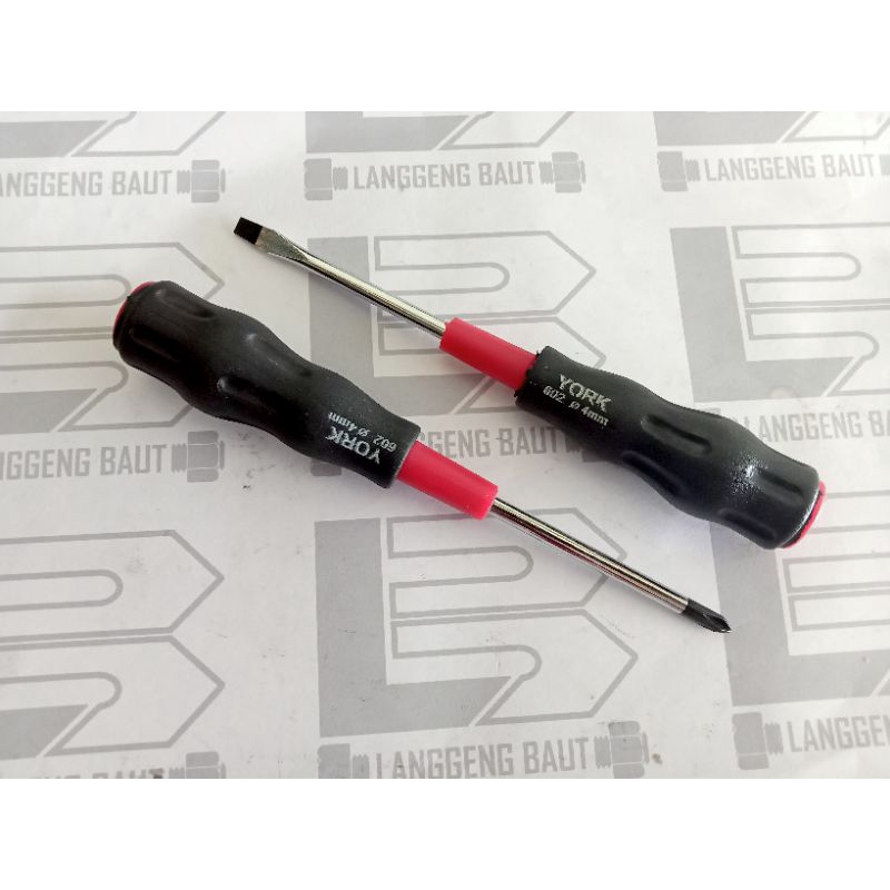 Obeng Radio 3 Inch x 4mm Plus ( + ) Minus ( - ) York