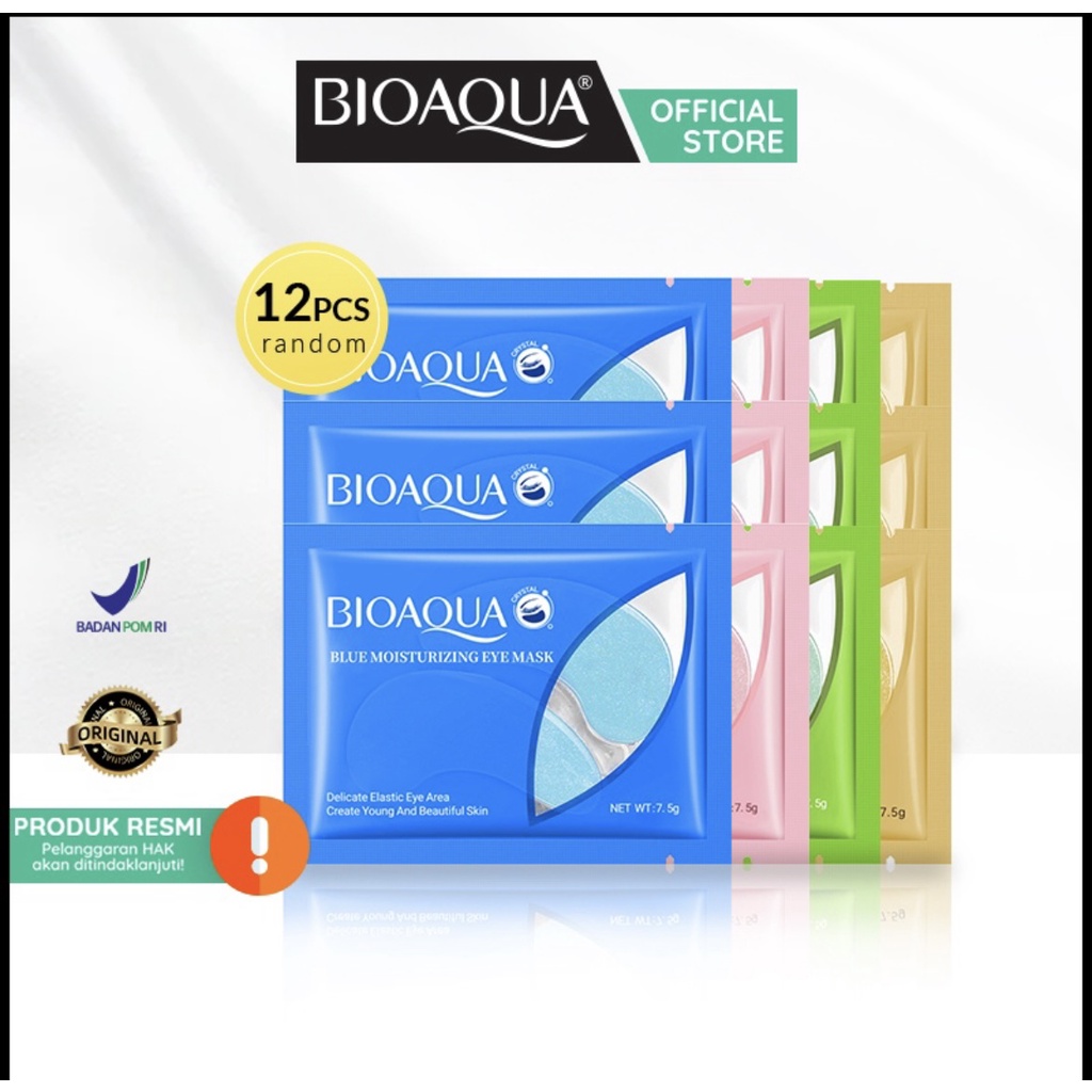 BIOAQUA eye mask Moisturizing masker mata Memudarkan kerutan mata