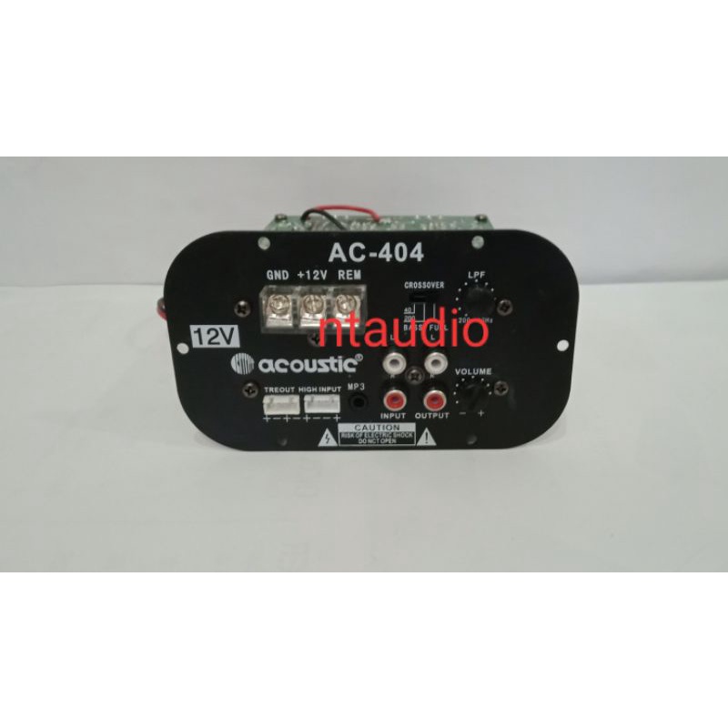 kit basstube monoblock aktif 12volt AC-404 Acoustic