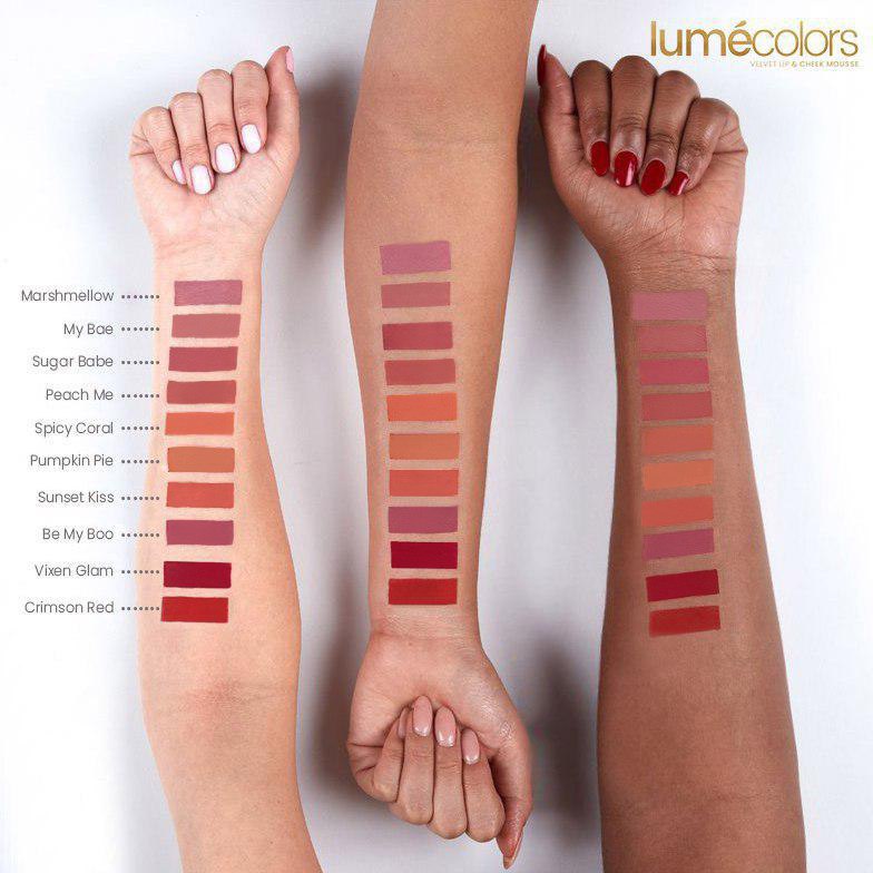 (Free Emas) Lumecolors Lipmousse 3in1 Velvet Lip Cheek Mousse Eyeshadow - My Bae