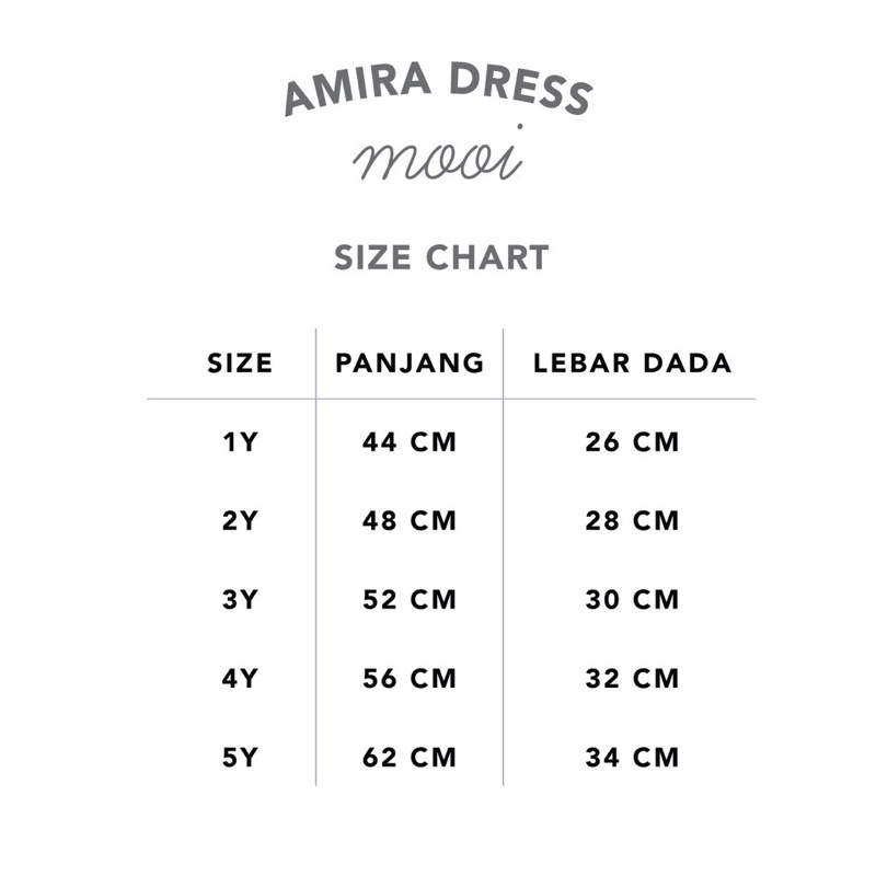 MOOI AMIRA DRESS - DRESS ANAK