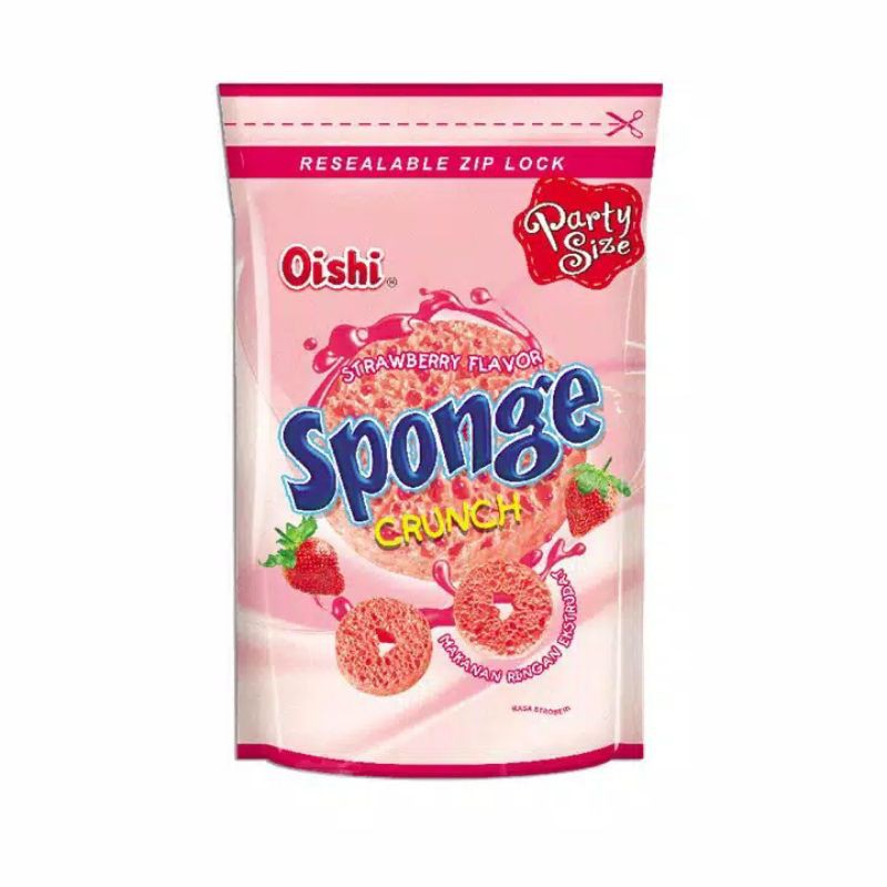 

Oishi Sponge Crunch Rasa Strawberry 110gr