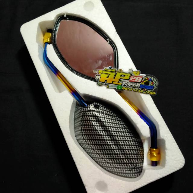 SPION KARBON TWO-TONE BEAT SPION CARBON TWOTONE BEAT VARIO SPACY SCOOPY PCX REVO GENIO DLL BAKARAN