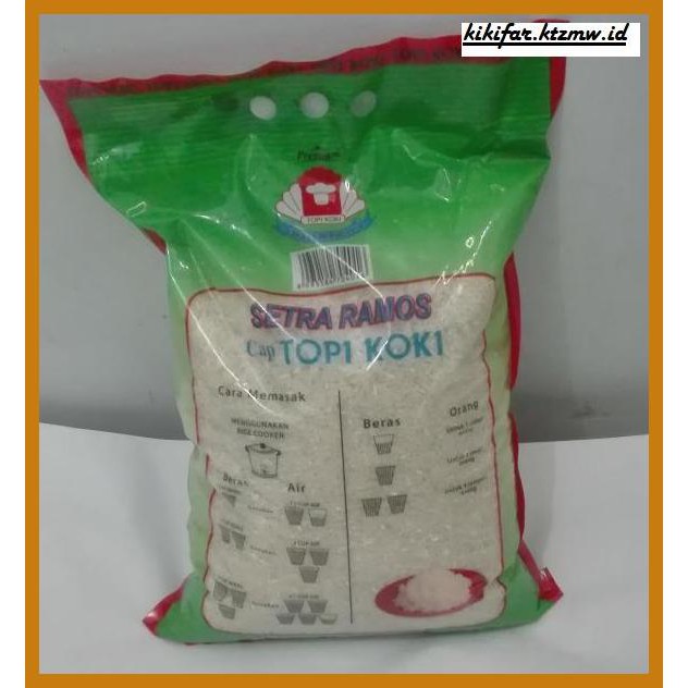 

ANEKA-BERAS- BERAS CAP TOPI KOKI 5 KG -BERAS-SEHAT.