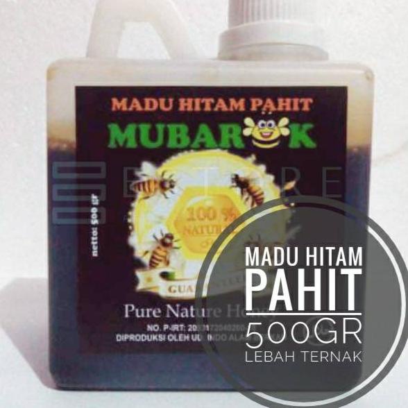 

mslu Madu Asli Lebah ternak Madu Hitam Pahit 500gr #MUBAROK o17➝