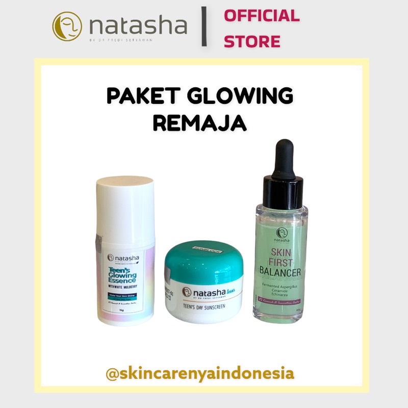 NATASHA SKINCARE Paket glowing remaja teens / pemutih / pelembab