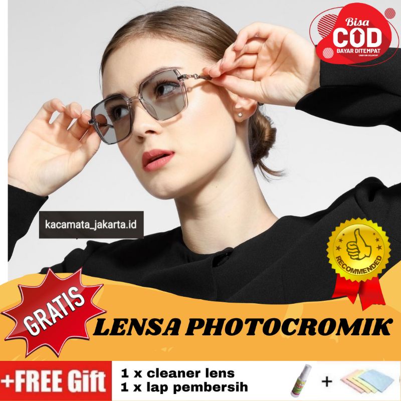{ BAYAR DITEMPAT } KACAMATA BEST QUALITY + LENSA PHOTOCROMIK MINUS/NORMAL | KACAMATA AXEL 0366 | FRA