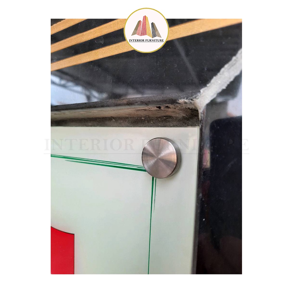Tutup Skrup Kaca STAINLESS STEEL Dop Screw Tebal Bagus Sekrup Kaca Cermin Mirror Screw Skrup Stenlis