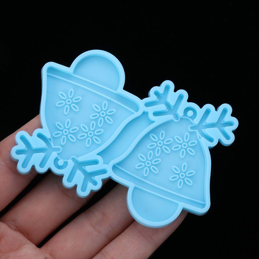 Preva Anting Cetakan Resin DIY Menjuntai UV Epoxy Elk Santa Claus Snowflake Resin Silicone Mold