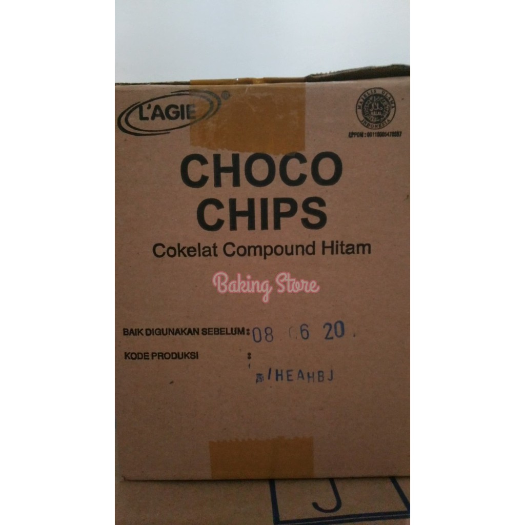 Chip Chip Cokelat - Chocolate Chip Lagie Repack 250gr