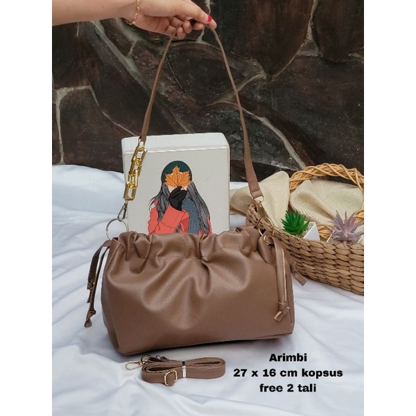 New Arimbi Tas Selempang Serut Wanita