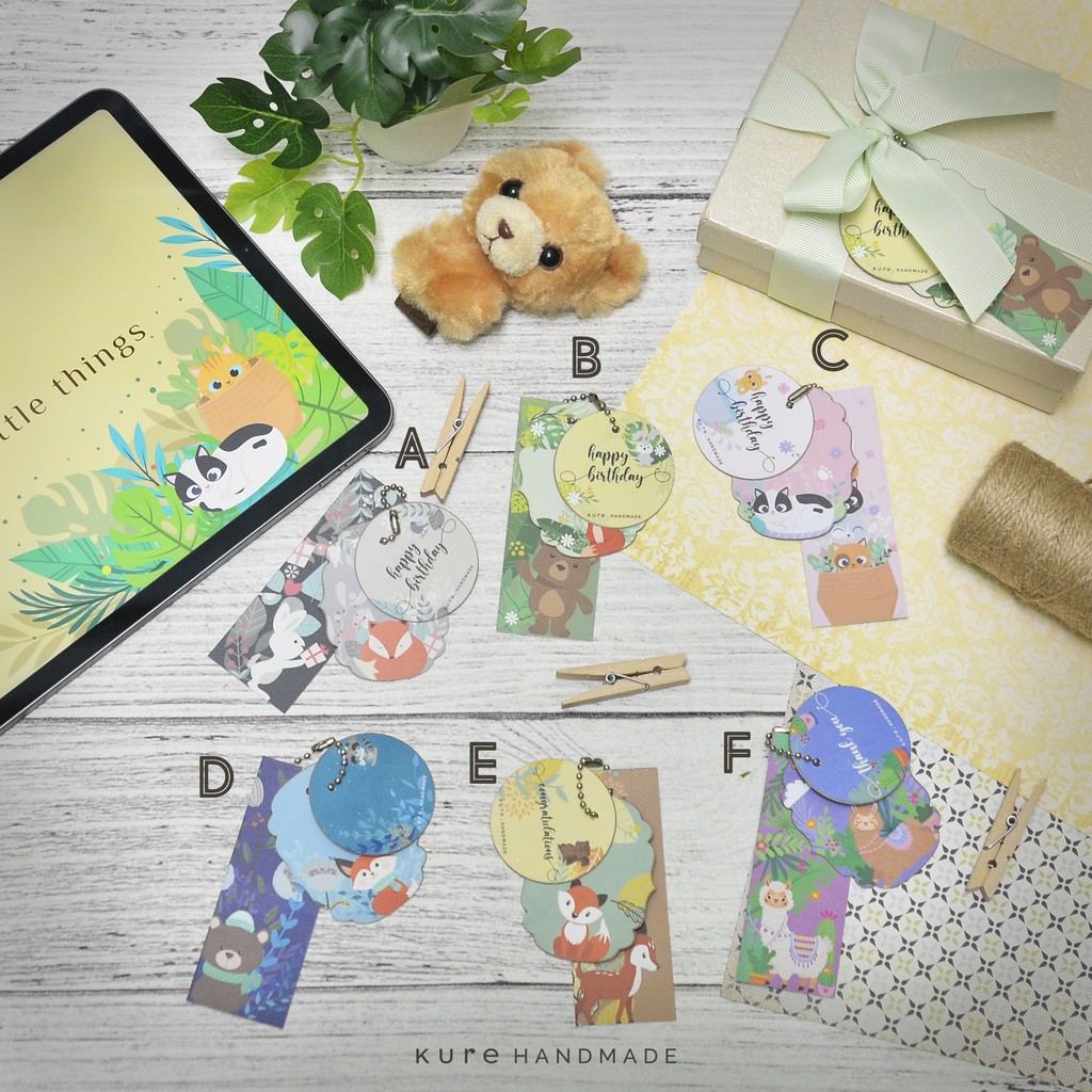 

KURE Gift Tag / Hang Tag (Kartu Ucapan Ulang Tahun / Terima Kasih )