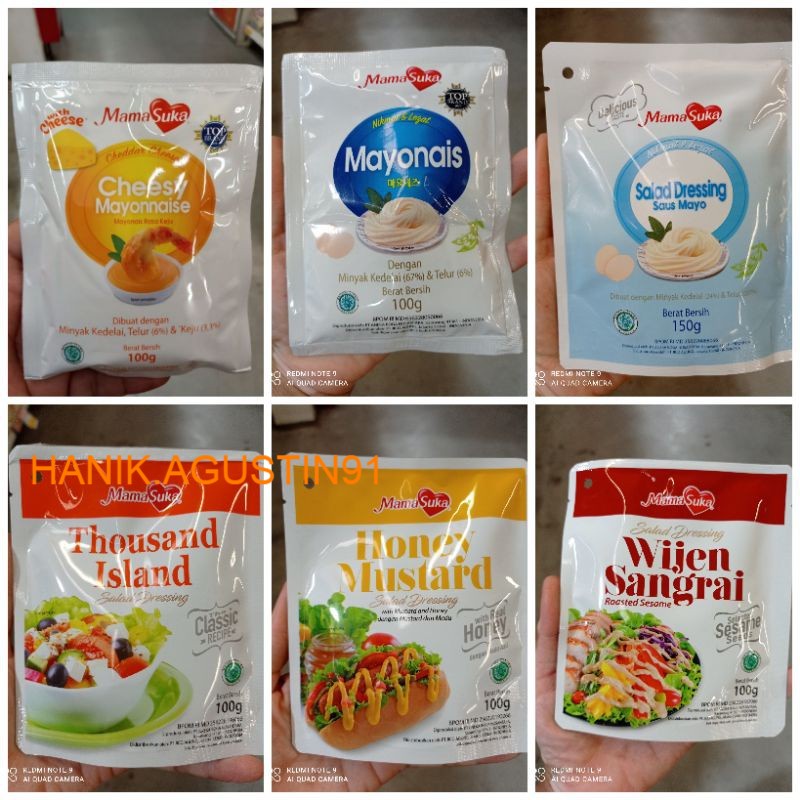 

Mamasuka Mayonais / Salad Dressing / Mayonais Mamasuka sachet 100gr SS91