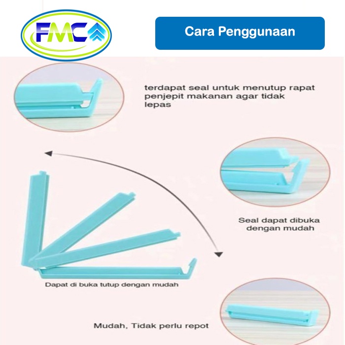 Penjepit Makanan Klip Plastik Bungkus Cemilan Clip Sealing Snack Sealer Segel Jepit Ringan Rapat Anti Angin