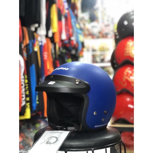 Helm Cargloss Original CFM Retro Army Half Face-Police blue
