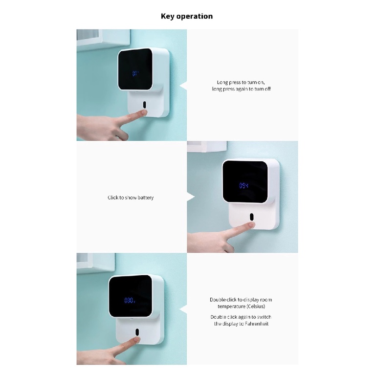 MONCLIQUE X5 - Wall Mounted LED Display Hand Wash Auto Foaming Machine