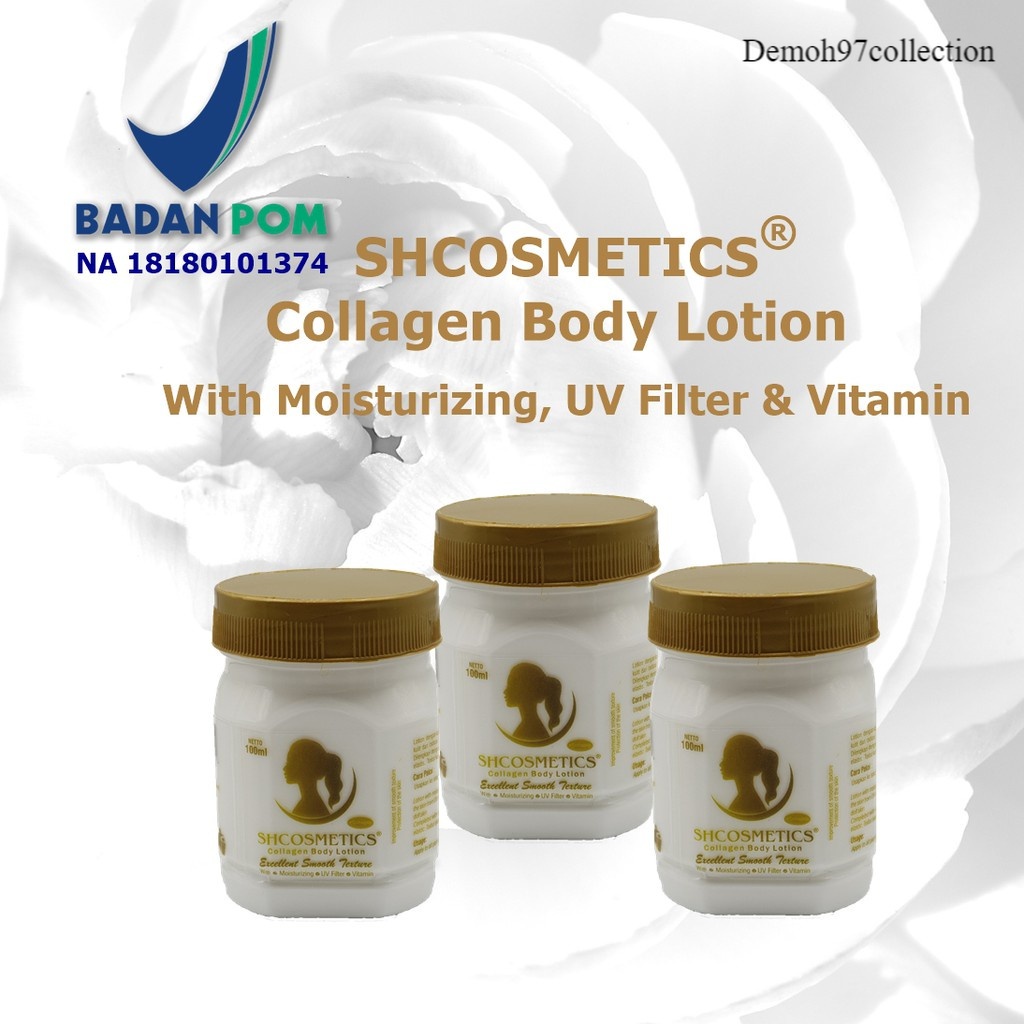 BIBIT COLLAGEN PEMUTIH KULIT TUBUH SH COSMETICS (collagen body lotion) BPOM ORIGINAL