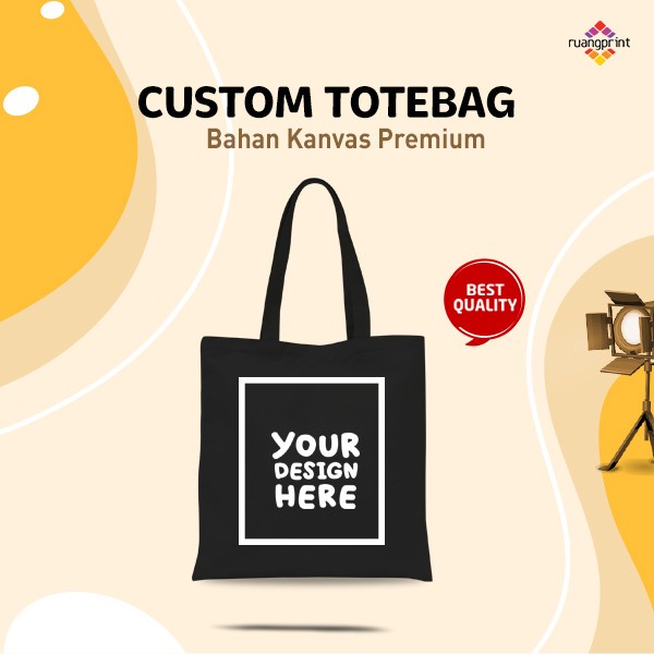 Tote Bag Custom / Tote Bag / Totebag Kanvas / Tote Bag Wanita / Tote Bag Canvas