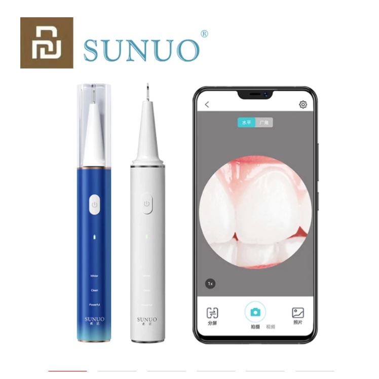 Sunuo Scaler Gigi Ultrasonik Visual Pintar T12 Pro Endoskopi HD