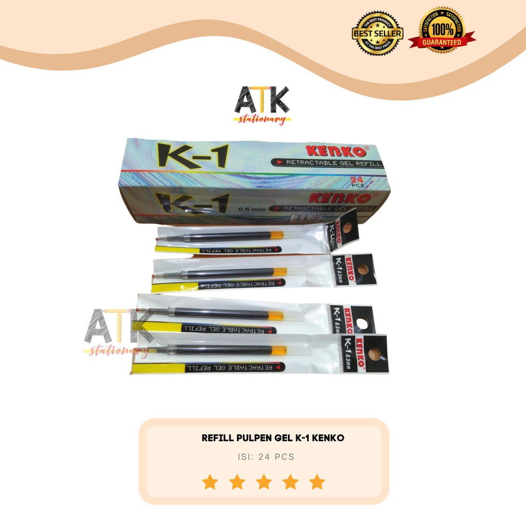 

Refill Isi Ulang Pulpen Gel K1 atk