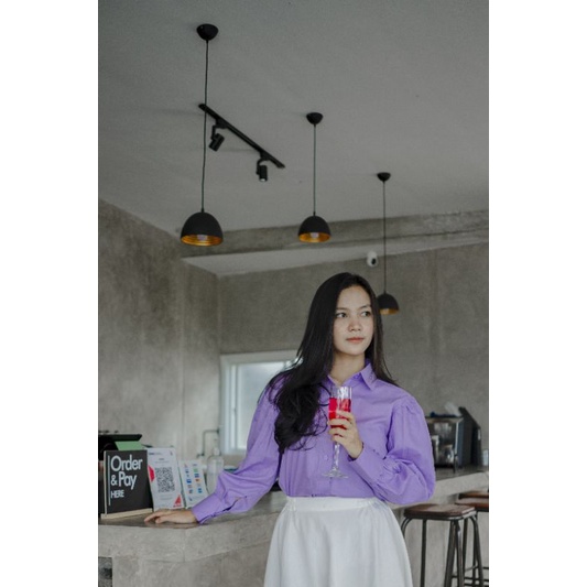 Loona Top by Keenanthi / Kemeja Balon / Kemeja Oversize