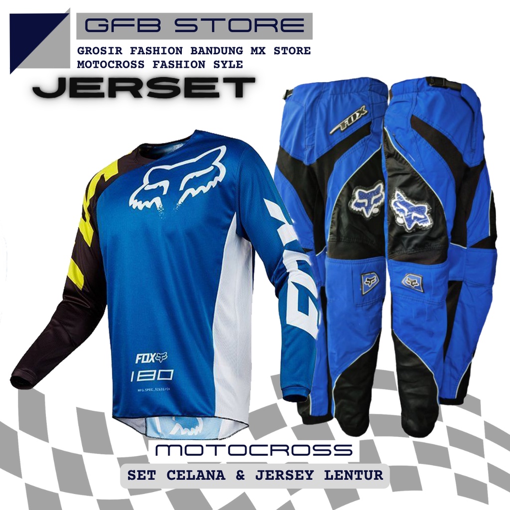 Jersey set pants motocross trail