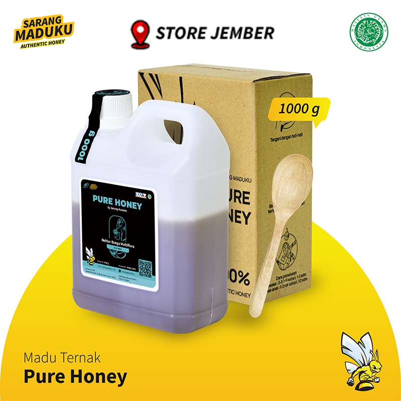 

Madu Murni Asli Nektar Bunga Raw Honey - 1 KG