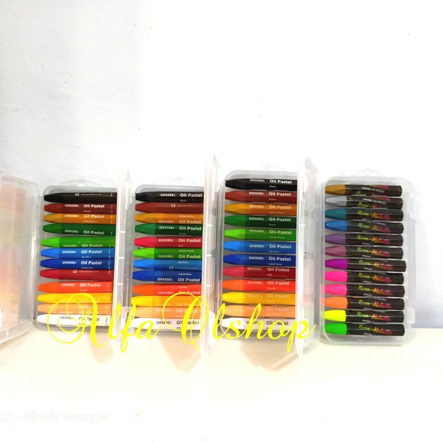 PROMO Crayon Greebel 12 Oil Pastels - Krayon Pastel