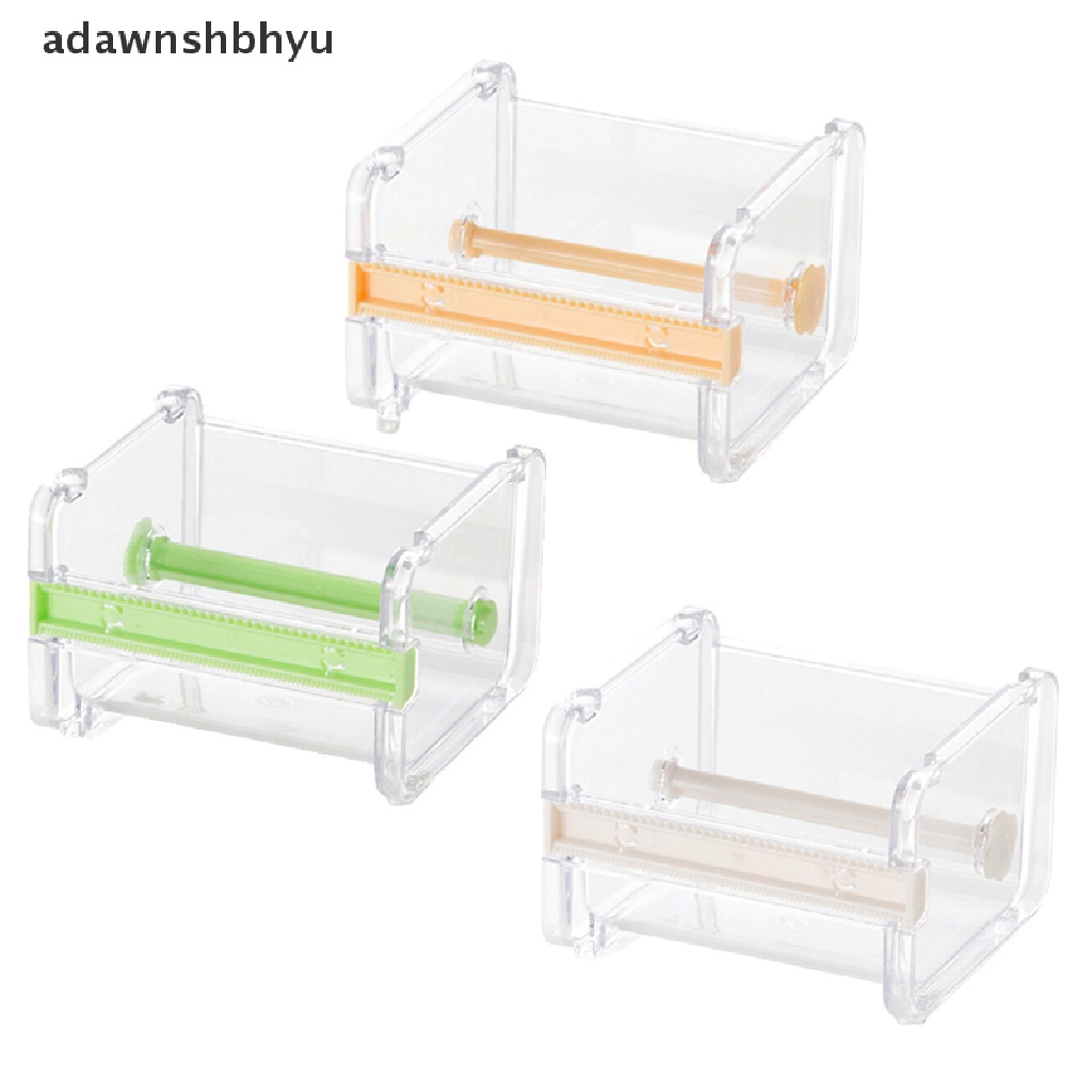 [adawnshbhyu] Desktop Tape Dispenser Pemotong Lakban Washi Tape Dispenser Tempat Lakban Gulung