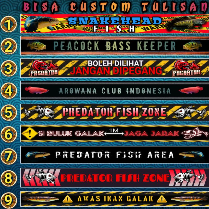 stiker Aquarium sticker akuarium List Aquarium