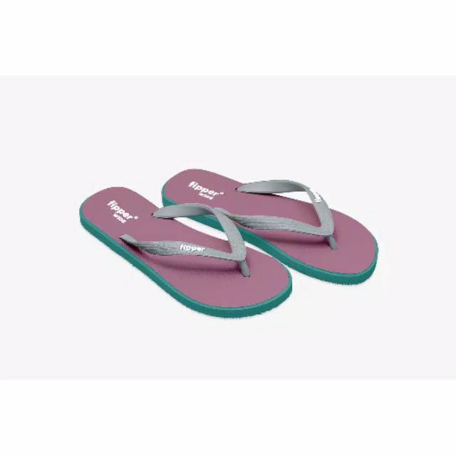 FIPPER WIDE MAROON / GREEN EMERALD / GREY