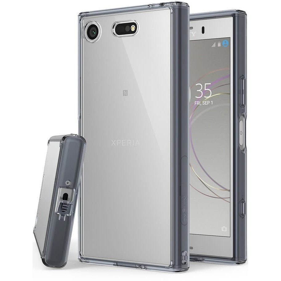 ORIGINAL REARTH RINGKE FUSION CASE SONY XPERIA XZ1 COMPACT -SMOKE BLACK