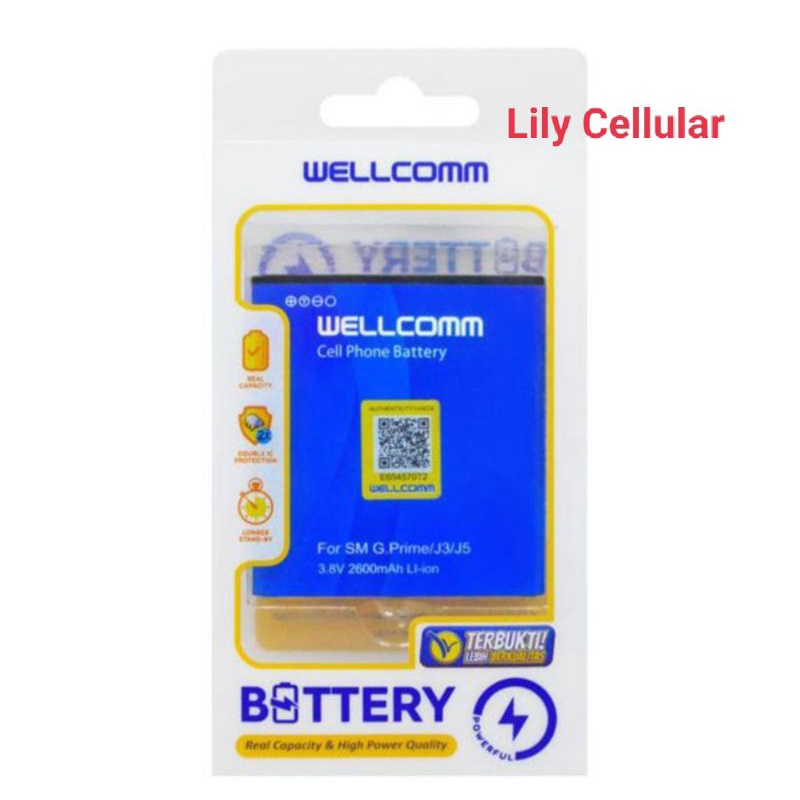Baterai Samsung Prime SM-G530H,/ J5 SM-J500H Double IC Wellcomm
